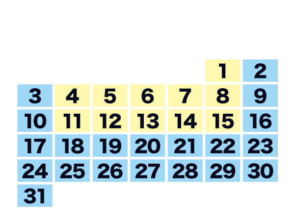 シーズンカレンダー3月
