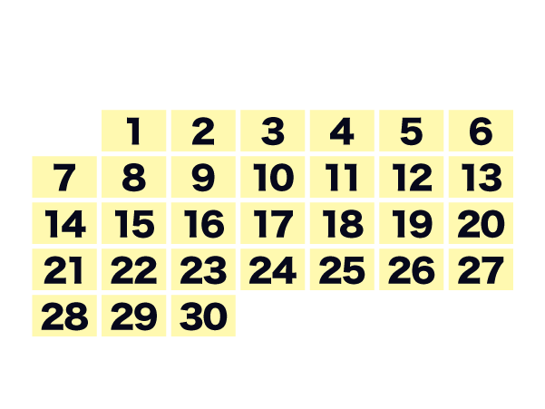 シーズンカレンダー4月
